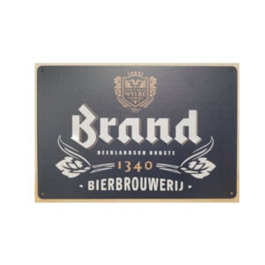 Brand bier reclamebord