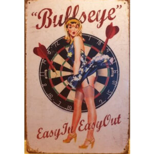 Bullseye darts reclamebord