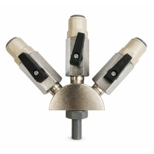 CO₂ afsluiter 3-weg John Guest 3/8 (Push-Fit)