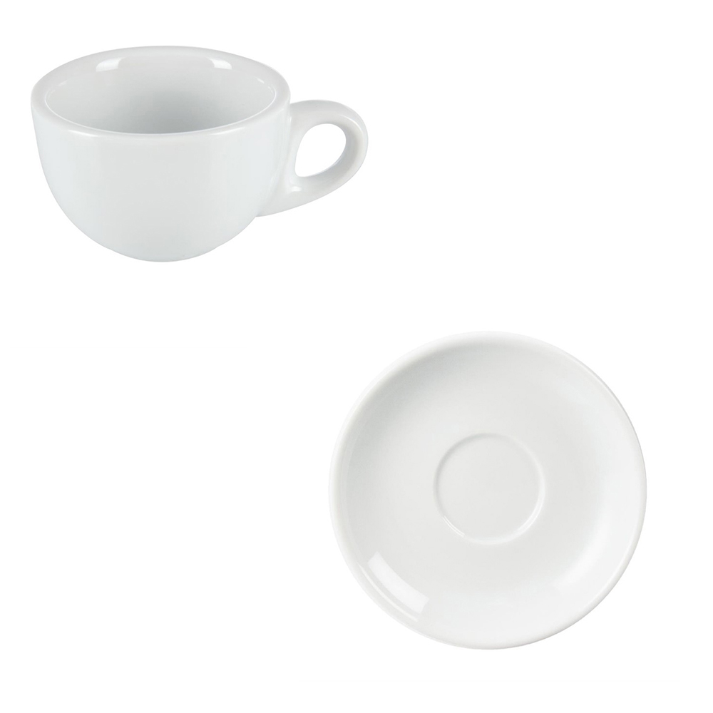 Espressokop en schotel