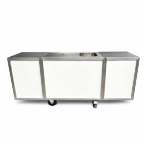 Frame mobiele bar – uitklapbaar RVS