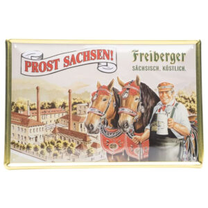 Freiberger bier prost sachsen reclamebord