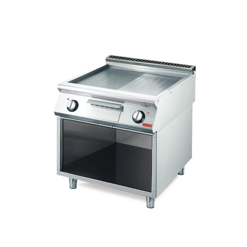 Gastro M 700 plus elektrische bakplaat GM70_80 FTRES 2_3 glad 1_3 geribbeld - GN103