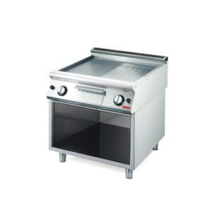 Gastro M 700 plus gas bakplaat GM70_80 FTRGS 2_3 glad 1_3 geribbeld - GN098