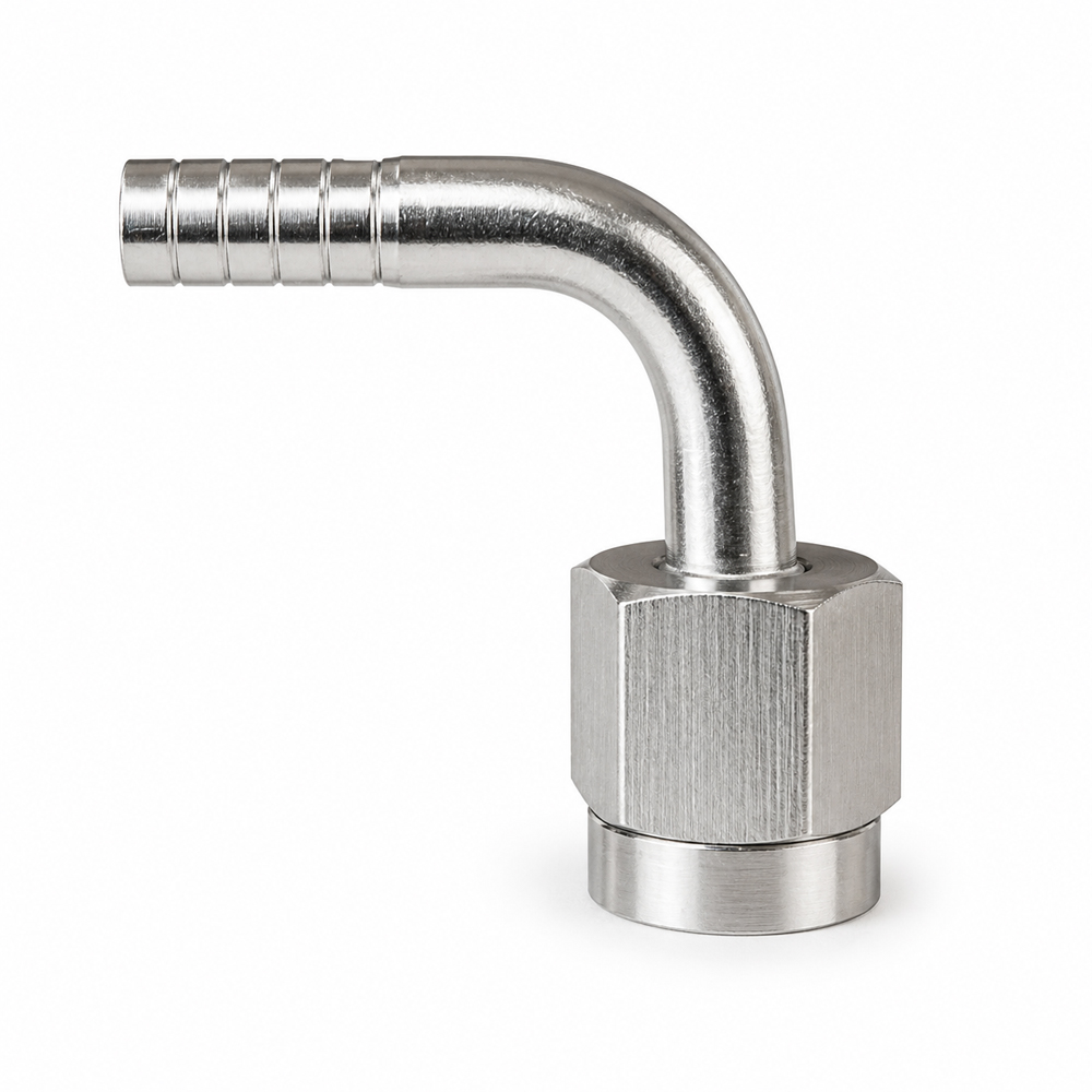 Gebogen slangtule 90° 7/16