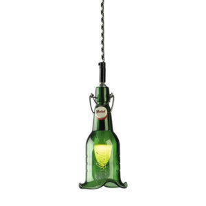 Grolsch hanglamp groene beugelfles