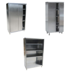 Hoge RVS kasten