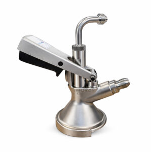 Micro Matic vlak A schuif koppeling met 90° bocht 2x3/8