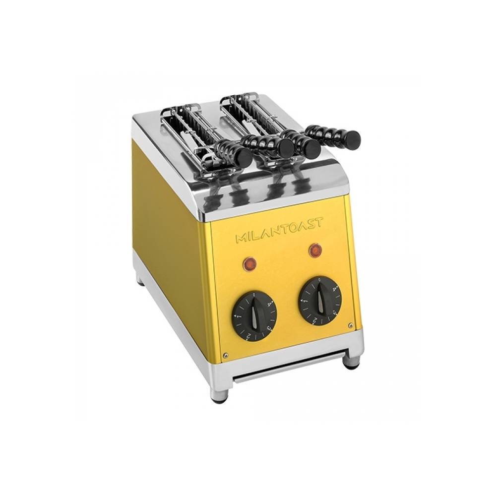 Milantoast Tosti apparaat 2 zones goud - 420012