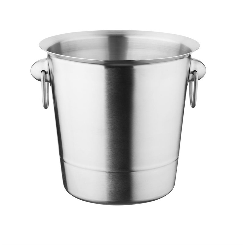 Olympia geborsteld RVS wijn- en champagnekoeler 19cm - K406 (1)