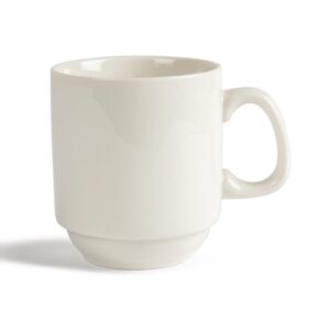 Olympia ivory stapelbare mok 285ml (12 stuks) - U832 (1)
