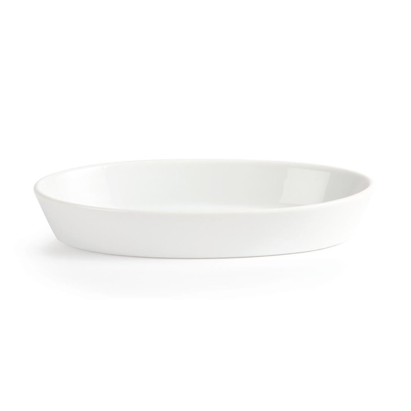 Olympia whiteware ovale ovenschalen 19,5x11cm (6 stuks) - W418 (2)