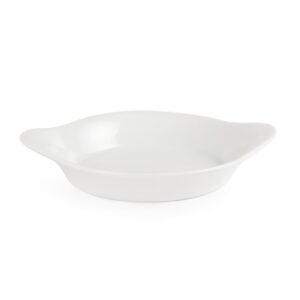 Olympia whiteware ronde gratineerschalen met handvatten 13cm (6 stuks) - W443 (5)