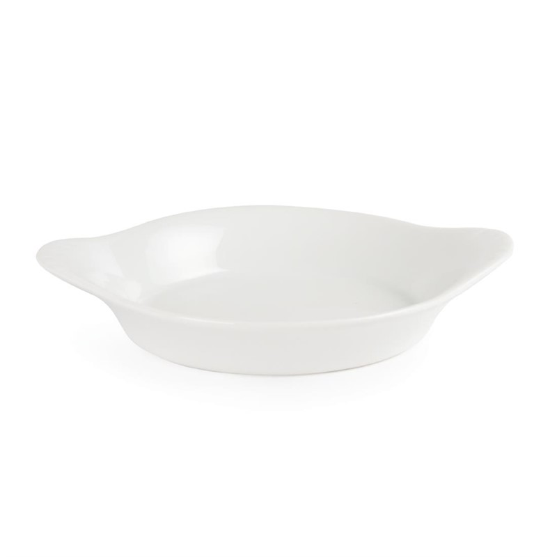 Olympia whiteware ronde gratineerschalen met handvatten 13cm (6 stuks) - W443 (5)