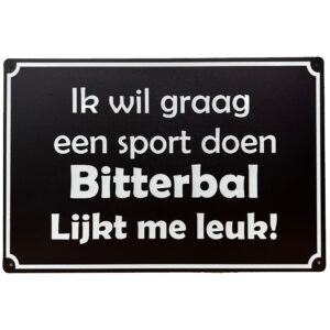 Bitterbal reclamebord