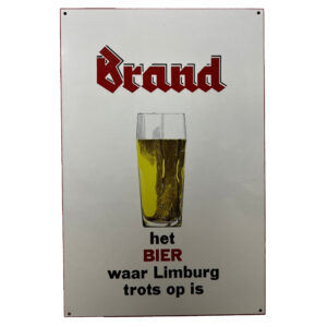 Brand Bier waar Limburg trots op is reclamebord