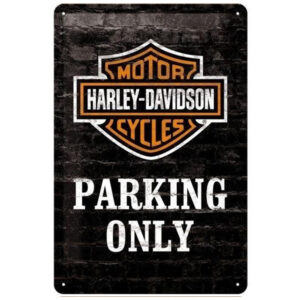 Harley-Davidson parking only reclamebord