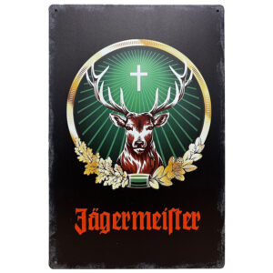 Jagermeister zwart-groen reclamebord