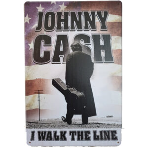 Johnny cash vlag reclamebord
