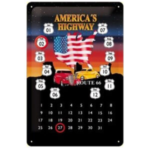 America's highway route 66 reclamebord