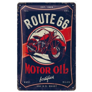 Route 66 motor oil reclamebord