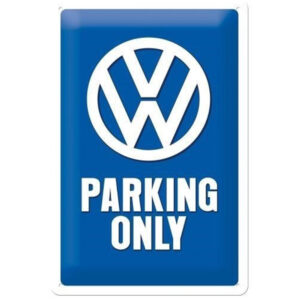 VW parking only reclamebord