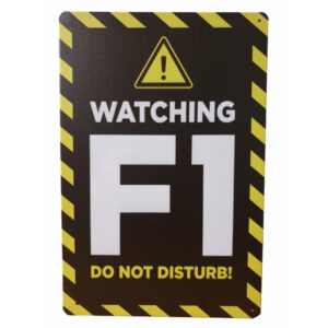 Watching F1 reclamebord