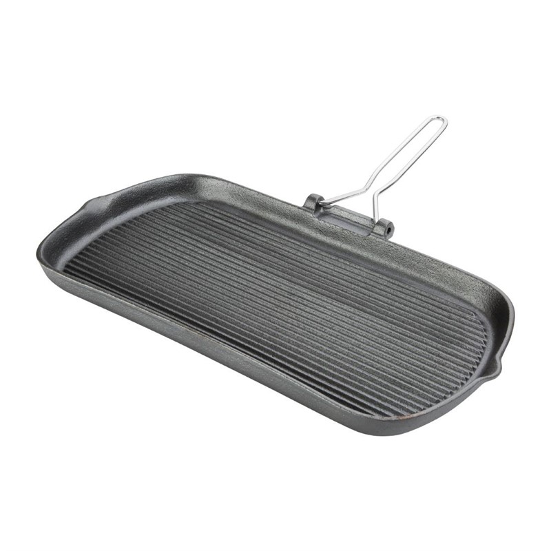 Vogue gietijzeren inductie grillpan 22,5x38cm - K417 (3)
