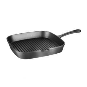 Vogue vierkante gietijzeren inductie grillpan 24,1cm - M653 (6)