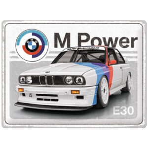 BMW E30 M power reclamebord
