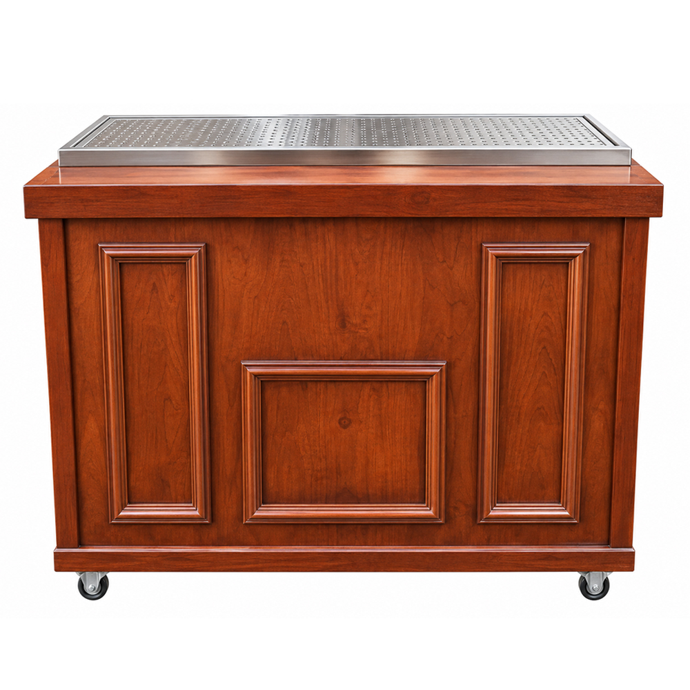 Mobiele houten koelbuffet pubstijl