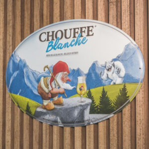 La Chouffe Blanche reclamebord reliëf