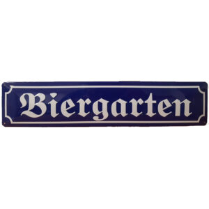 Biergarten reclamebord