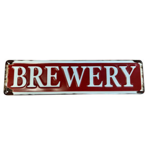 Brewery reclamebord
