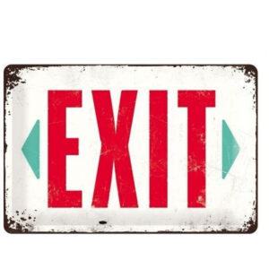 Exit reclamebord