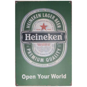 Heineken open your world reclamebord