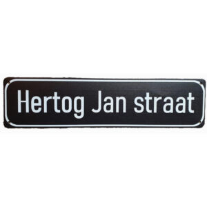 Hertog Jan straat reclamebord