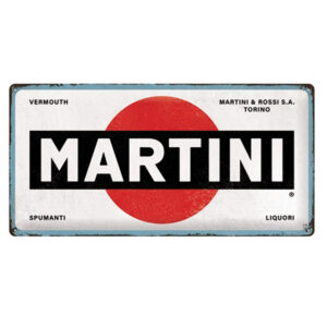 Martini reclamebord relief