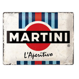 Martini reclamebord relief 30x40 cm