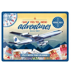 Say yes to new adventures reclamebord