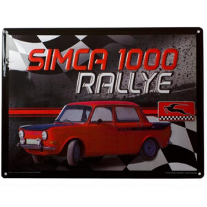 Simca 1000 rallye reclamebord