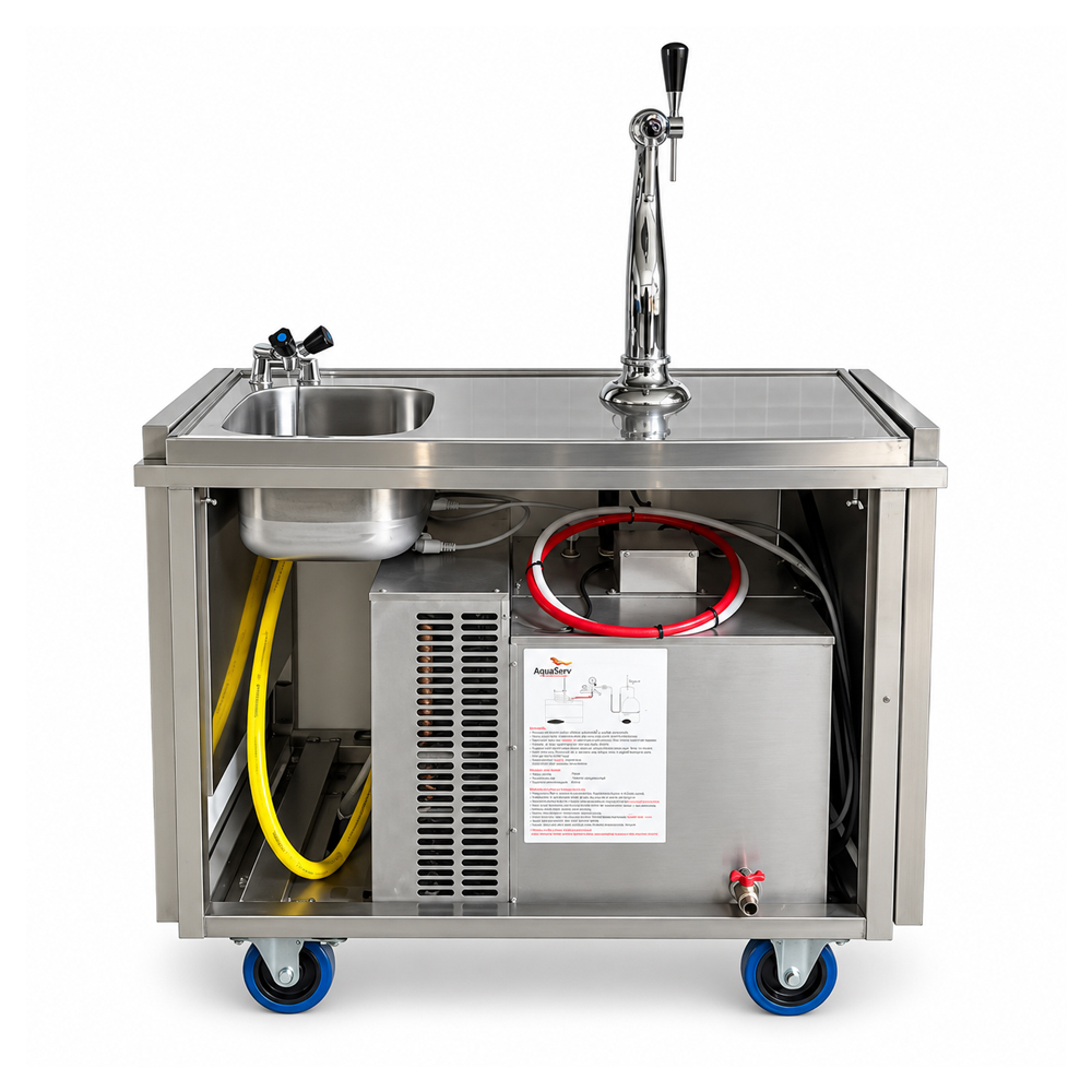 Huur: Verrijdbare uitklapbare biertap - Afbeelding 3