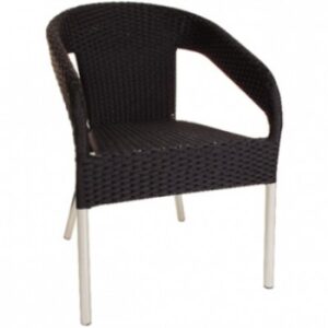 Showroom model Bolero kunststof rotan stoel zwart