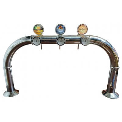 Occasion - Brugzuil 3 kraans chrome