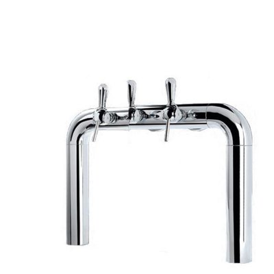Showroommodel: Tapzuil Rainbow 3 kraans chrome met 69mm lenzen