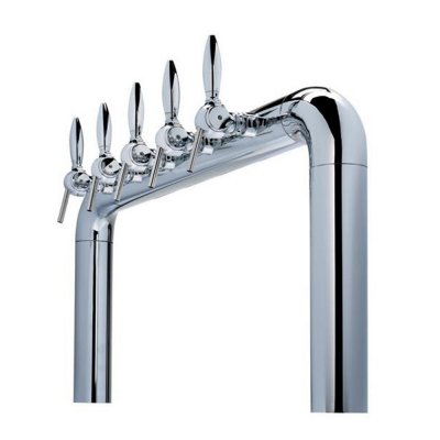 Showroommodel: Tapzuil Rainbow 5 kraans chrome