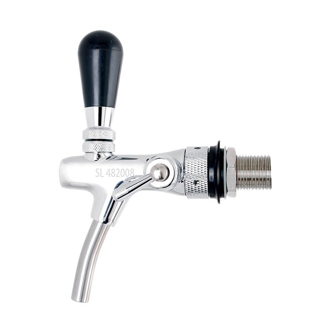 Lindr compensatorkraan Chrome 7 mm uitloop