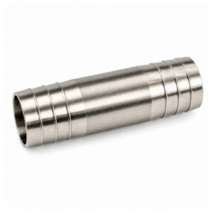 Rechte slangverbinder 10 mm RVS (buitenmaat 12 mm)