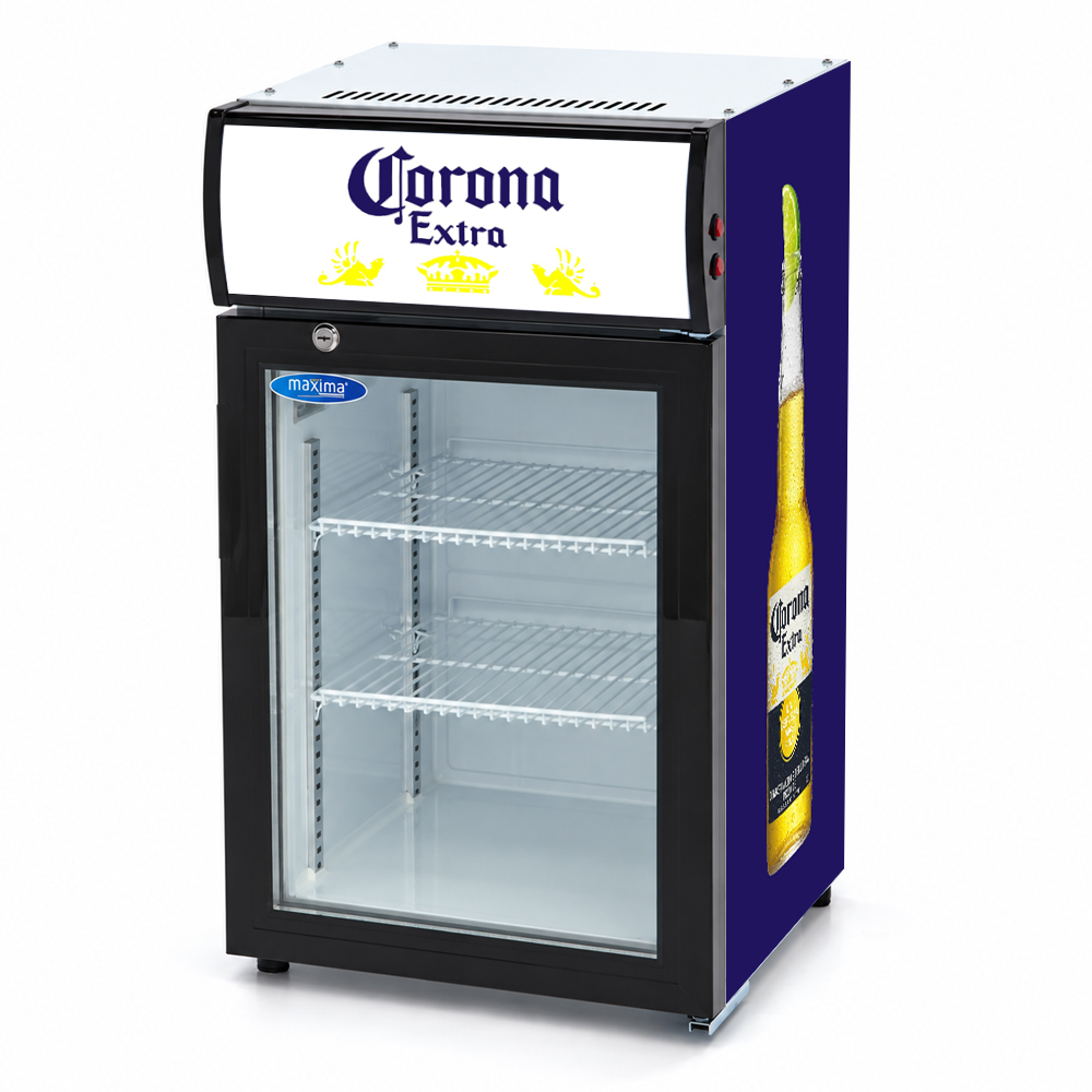 Corona glasdeurkoelkast - 50 liter