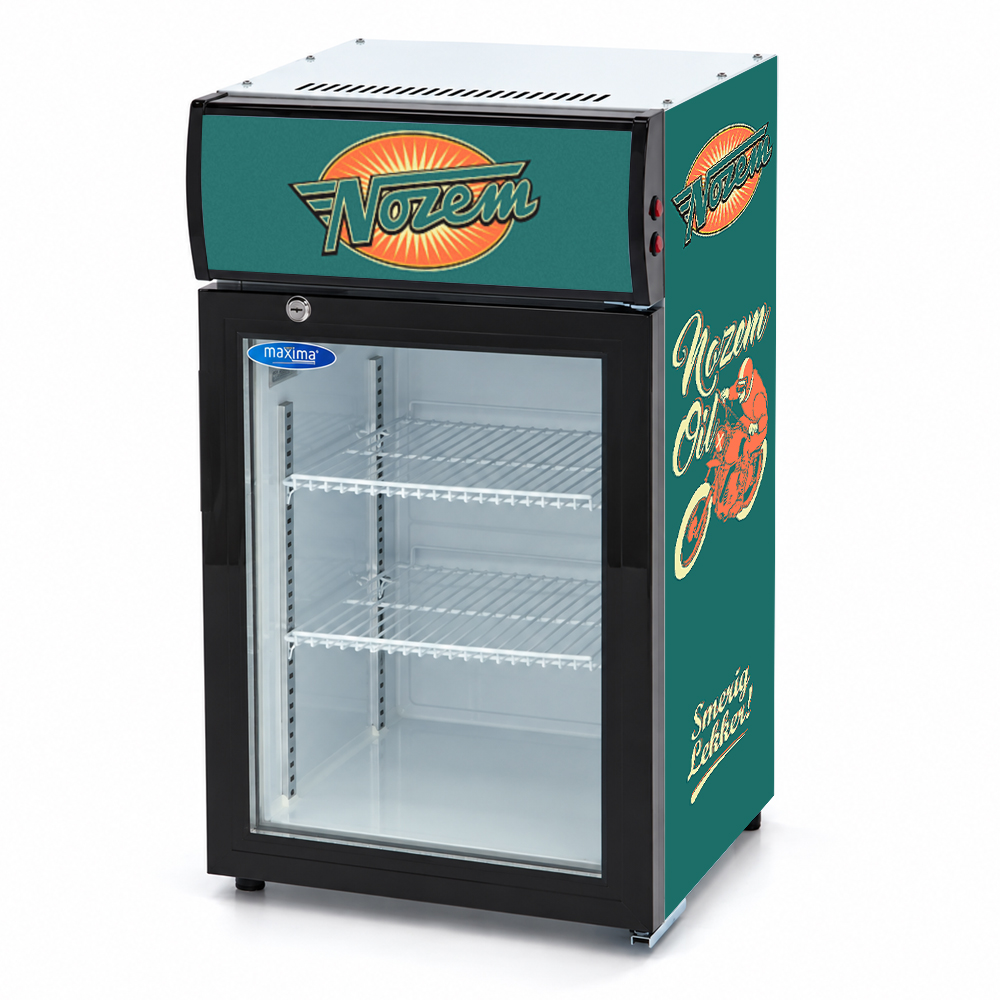 Nozem glasdeurkoelkast - 50 liter